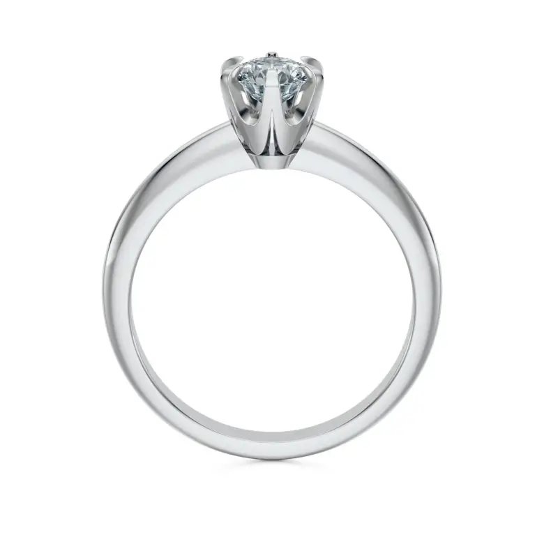 Pierścionek z białego złota z diamentem AJPZ_008